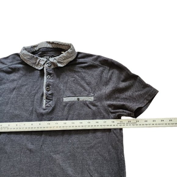 Guess Polo Shirt Men's Black Size M Short Sleeve Summer Outdoor - Picture 5 of 8